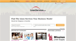 Desktop Screenshot of linenservices.com